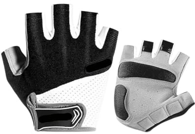 WUYXTO fitnesshandskar cykling halvfinger sportmotstånd män kvinnor sommar gym för fitness (färg 3, XL)