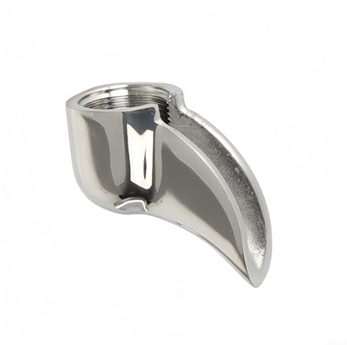 DAZZLEEX Beccuccio per portafiltro da caffè singolo e doppio in acciaio inox, compatibile con maniglie per macchine da caffè E61, dimensioni 51 mm, 53 mm, 54 mm, 58 mm, per una distribuzione uniforme