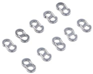 10 Mini Llaveros Con MosquetóN, PequeñOs Mosquetones Con Doble Apertura, Ideales Para Cremalleras, Colgantes De Bolsos Y Llaveros (12 Mm X 6 Mm, Color Acero)
