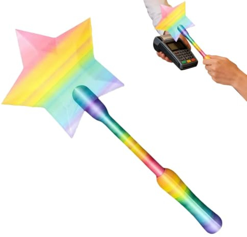 Porta Tarjetas Pago Sin Contacto Varitas Estrella - Varitas Impresa En 3D Toque para Pagar, Tarjetas Crédito MágicasVaritas, Wand Mágicas De Estrellas para Niños Fans del Cosplay, Magos, Compras
