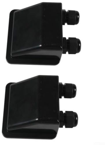 Hoppipola Passacavi impermeabile IP68 per impianti solari, stabile in ABS per roulotte e yacht, montaggio semplice senza fori, 6-12 mm, 2 pezzi