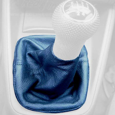 RedlineGoods Schaltsack Manschette kompatibel mit Volkswagen Jetta MK IV 2000-06. Maßgeschneidert - Nicht universell. Echtes Top Qualitat Italienisches Alcantara. Schwarz mit Silberem Faden