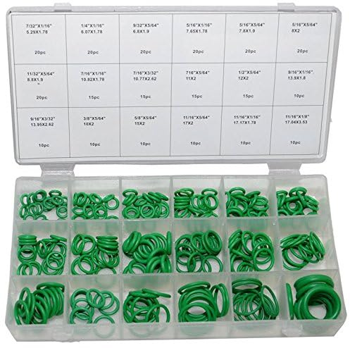 rg-vertrieb 270 TLG. Set Dichtungsringe O-Ring Dichtung für kfz Klimaanlage Ring Grün