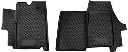 OMAC Gummimatten Fußmatten kompatibel mit Citroen Jumper 2006-2025 TPE Automatte Schwarz 2X