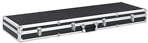 vidaXL Waffenkoffer 118x38x12cm Gewehrkoffer Universalkoffer Schwarz/Silbern
