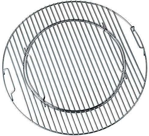 Boomex Grillrost rund Flash 47 cm klappbar Stahl verchromt BBQ-System für Einsatz Wok Pfanne Pizzastein