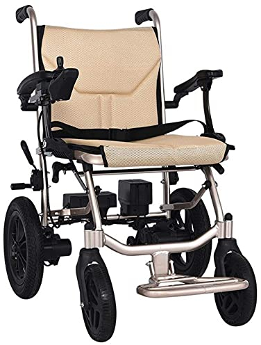 Rollstühle Zusammenklappbarer Elektro-Leichtrollstuhl aus Aluminium,Öffnen/Falten in 3 Sekunden,Superleichter Elektrorollstuhl von,Dual-Funktion Heavy-Duty,Wiegt nur 16kg Last 200kg