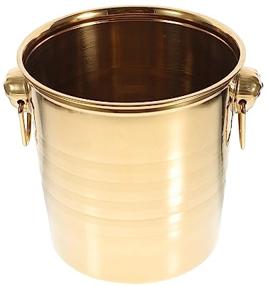 WAOCEO Eiskübel Eiseimer Eiskübel, Wassereimer, Eissammelbehälter, Küche, Vintage-Kühler, Champagner-Eisflasche for Cocktailparty, Weinflasche, Restaurant, Trockenobsttablett Barzubehör