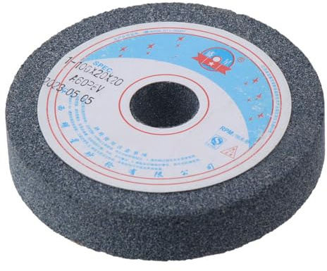 HOBBYIN Dischi per Smerigliatrice, Ruote da banco da 4 pollici in ossido di alluminio 60 grane rettifica superficie utensili in ceramica per smerigliatrice da banco lucidatura macchina lucidatura