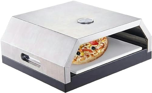 BTURYT Outdoor BBQ Pizza Charcoal Oven, 2 Inch Portable Garden Fire Pit Pizzeria for Charcoal Grill/Electric Oven/Gas Oven
