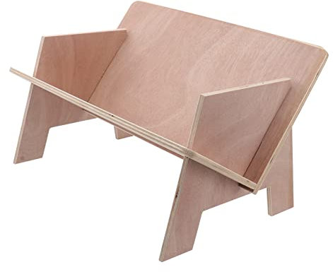STOBOK Holz Bücherregal Klein Kompakt Stabil Einfaches Tischregal Für Büro Arbeitszimmer Natürliches Material Leicht Montierbar Vielseitig Nutzbar Für Schreibtisch Und Wohnraum