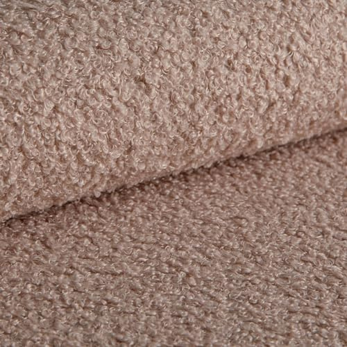 Heko Panels Tessuto Bouclé Tessuto per Tappezzeria Boucle Tessuto per Mobili Frottier-Velours Difficilmente Infiammabile Tessuto a Metraggio per Cucire per Decorazioni Fodere per Cuscini Tessuti per