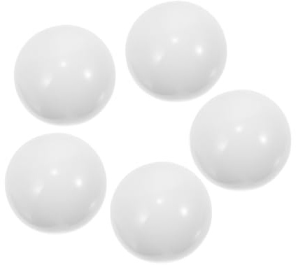 Yardwe Billes De Roulette à Perles Blanches 12 Mm Lot De 5 Pièces en Acrylique pour Jeu De Société Roulette Accessoires Compatibles Roues De 20 à 30 Cm Jeu De Table