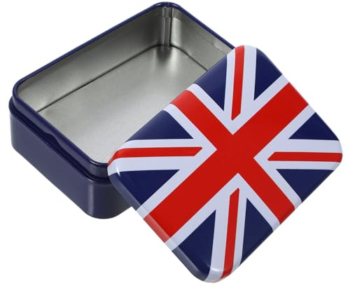 TIDTALEO Caja De Hojalata Para Dulces Grande, Lata Vacía Metálica Tapa, Resistente y Ligera, Almacenamiento Multifuncional, Adecuado Para Fiestas y Decoración, 1 Unidad