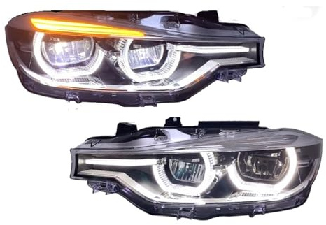 Phares de voiture Compatible Pour BMW F30 F35 320i 328i 335i Série 3 2013-2018 Accessoires Remplacer l'ensemble de phares halogènes au xénon(Replace Halogen)