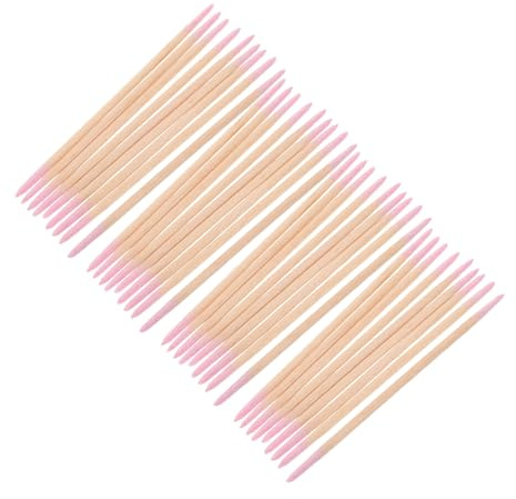 Baluue Hisopos de Algodón de Madera Punta Doble para Maquillaje y Uñas, Paquete de 1500 Piezas, Herramienta Profesional para Cuidado Personal y Extensión de Pestañas