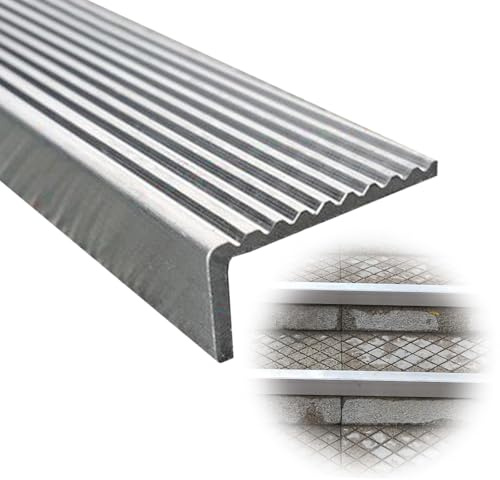 Nez d'escalier antidérapant, plaque de marche en acier inoxydable pour escaliers extérieurs – Sécurité et durabilité améliorées