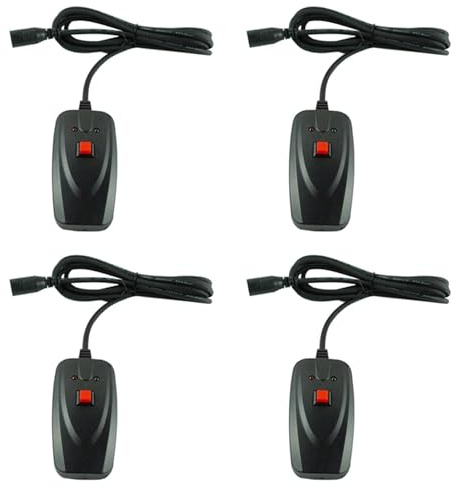 Tuminfar 4X Fog Machine Fil Télécommande Portable XLR pour 400W 900W