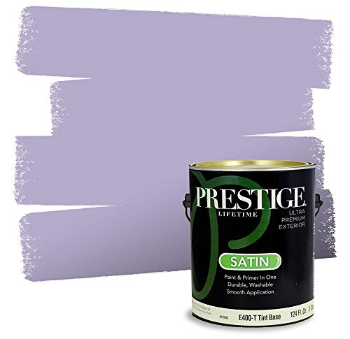 PRESTIGE Paints Exterior Paint and Primer In One, 1-Gallon, Satin, Comparable Match of Benjamin Moore* Crocus*