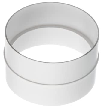 Ø 125mm Connecteur de Conduit - Conduit de Ventilation - Plastique PVC