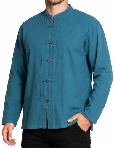 PANASIAM ShirtBEN-5Button, Petrol L