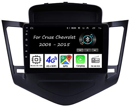 Autoradio Android Bluetooth Main Libre,Lecteur CD pour Voiture pour Chevrolet Cruze 2009-2014 8 Cores 2G+32G Autoradio Carplay Ccessoires De Voiture Brancher Et Utiliser Poste Radio Voiture