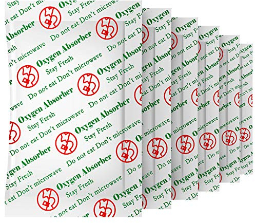 VacYaYa 50CC (200-Pack) Pacchetti di Assorbitori di Ossigeno per Uso Alimentare per la Conservazione di Alimenti Secchi e a Lungo Termine Fatti in Casa, Conservati in Sacchetti Sottovuoto