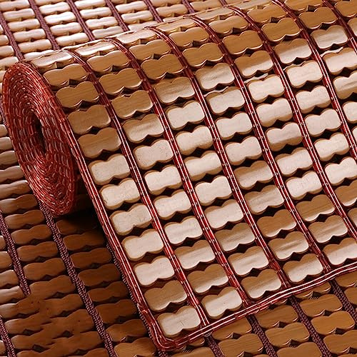 YUJIANHUAA Bambusmatte,Bambus-Bettmatte,Bambus Sommer-Schlafmatte,kühlende Sofakissen Mahjong-Bettauflage,Glatt/Atmungsaktiv,Faltbare Bettwäsche,für Bett Sofa Boden Stuhl (70x70cm)
