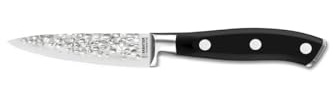 SABATIER TROMPETTE Carbon - Couteau d'office 9 cm martelé avec protection de lame