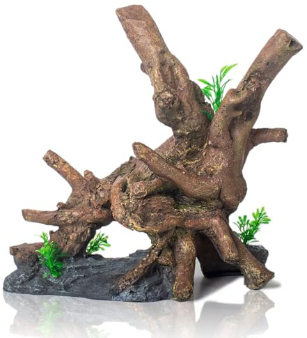 TAOMYPETS Aquarium Holz Kunstharz Holzdekor für Aquarien Fisch Tank Ornamente (H)