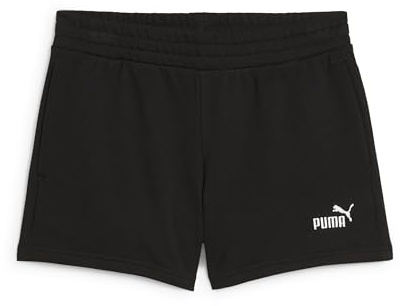PUMA Ess Small No. 1 Logo 4'' Shorts TR, Pantaloncini Lavorati a Maglia Donna, PUMA Black, L