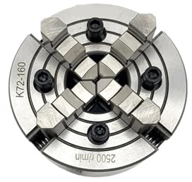 CIJIAOPOYU 160 mm 4-Backen-Drehfutter K72-160, Separates Spannfutter, Metall-Drehfutter für Tischdrehmaschinen