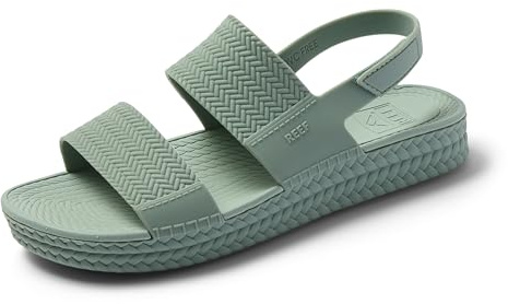 REEF Water Vista Higher Sandales à plateforme pour femme, sangle velcro réglable, Frosty, 38.5 EU