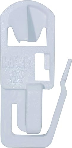 Klickfix® 20 Gardinengleiter für Gardinenschienen & Vorhangschienen - Original Klickgleiter - Gardinenhaken - Vorhang Haken - Gardinenringe - Vorhangringe - Faltengleiter (20 Stück)