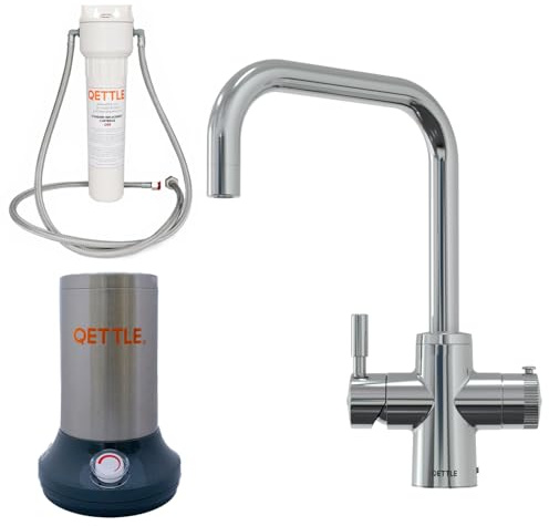 QETTLE Boiling Water Tap (Chrome, 4 Litre Boiler)