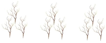 Alipis 9 Pièces Branches Artificielles Décoratives Plastique Forme Naturel Style de Cerf pour Vase Décoration Mariage et Festivités sans Entretien