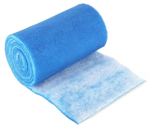 WIIYENA Kit de filtros de ventilación de aire, rollo de filtro de tela no tejida personalizable para rejillas de ventilación y rejillas de ventilación del hogar, azul y blanco, 30 cm x 230 cm
