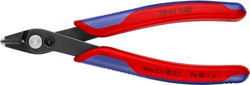 KNIPEX Electronic Super Knips XL Self-Service Card 140 mm, 78 61 140 SB | With Multi-Component Handles