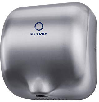 BLUEDRY ECO DRY Commercial Hand Dryer - Durable Automatic High Speed Handdrier (Brushed Stainless)