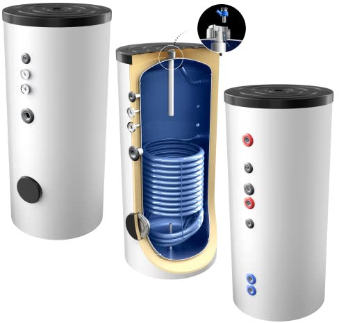Neue Generation 300 Liter Warmwasserspeicher, mit 1 elliptischen Wärmetauscher, inkl. Versand