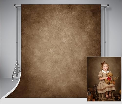 Kate Photography Backdrops 1.5x2.2m Dark Brown Texture Photo Backdrop Collapsible Photo Studio Backgrounds Booth Professional Photography Studio Simple Retro Decorative Tapestry