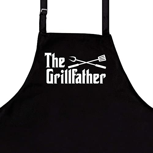 Nomsum Lustige Grillschürze für Herren, Größe passt Allen, hochwertige Küchenschürze für Herren, ideales Grillzubehör Mögen die Gabeln