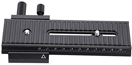 Rail Slider Camera Slider 2 Way Macro Focusing with 1/4 Mounting Screw for Close-up Shooting with precision scale to get quick focusin