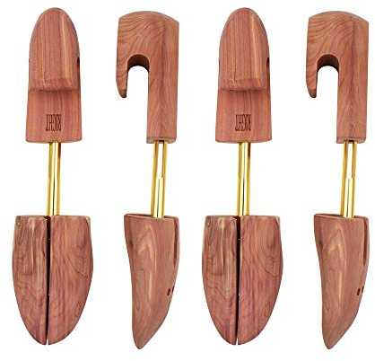 DEPABABA CEDAR SHOE TREE with split toe - 2 Packs