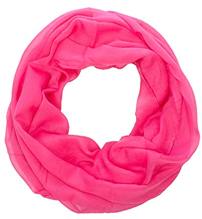 Lolus Damen Loop Rundschal Hals-Tuch in verschiedenen Farben und Blumen Muster Accessoires Schal