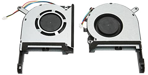 CPU GPU Lüfter, DC 5V 0.5A 4 Pin Laptop Lüfter Ersatz für FX505DD FX505DT FX505DY FX505GD FX505GE FX505GT FX705G DFX95D FX86 FX95G(CPU- und GPU-Lüfter)
