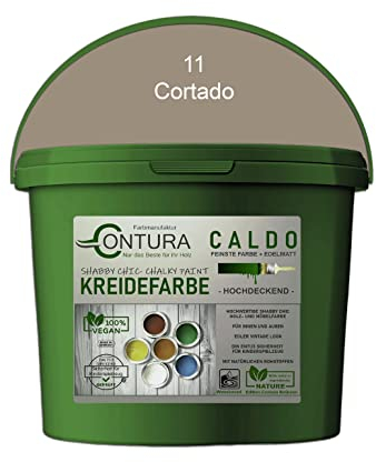 Contura BeGreen 1Kg. Kreidefarbe Shabby Chic Möbellack Lack Möbel Farbe Holzlack Natur (11 Cortado)