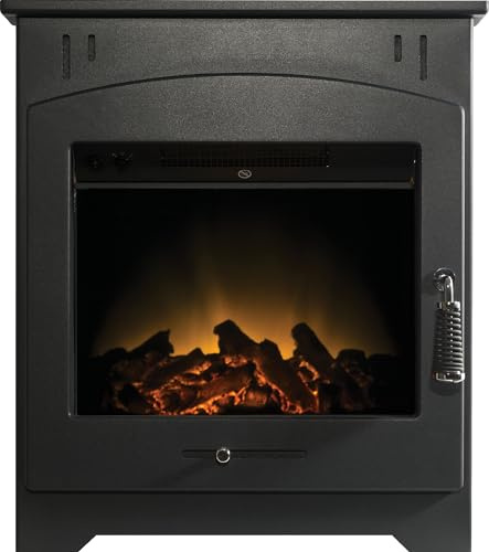 Adam Holston Electric Inset Stove in Black with Remote Control
