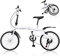 JINPRDAMZ 20 Zoll Faltrad, Klapprad 7 Gang Klappfahrrad Erwachsene Höhenverstellbares Fahrrad Klapprad für Damen und Herren ab 135 cm-180 cm Doppel V Bremse Carbonstahl Fahrräder (Weiß)