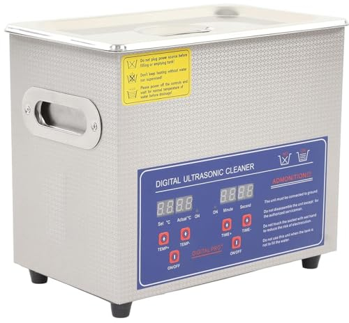 DDZJTPP 3L,4L,6L Ultrasonic Cleaner Stainless Steel Ultrasonic Washing Machine Jewellery Cleaner Machine Digital Ultrasonic Washer Sonic Cleaner Ultrasonic Cleaning Machine,3L